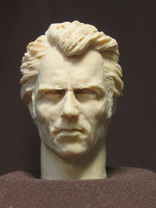 A-23 Clint Eastwood "DIRTY HARRY" RESIN HEAD SCULPT Action figures 1/6 Scale - Picture 1 of 2