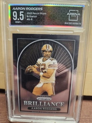 2022 Panini Prizm Brilliance Aaron Rodgers Card #B-6 9.5 Mint - Image 1 of 2