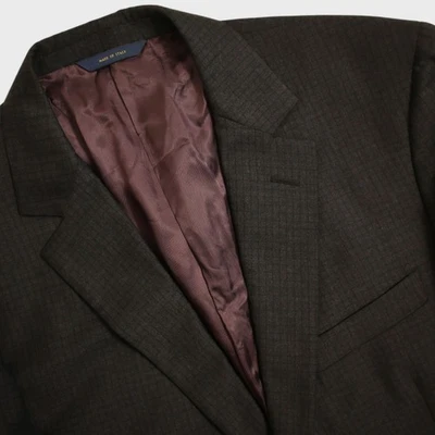 Brooks Brothers 1818 Fitzgerald Sport Coat 42 XL Gray Check E Thomas Wool Italy - Image 1 of 4