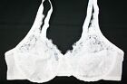 103X03 Playtex 4302 Embroidered Rose Lace Soft Cup Bra 38D White NWD