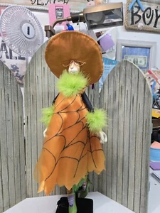 Patience Brewster Halloween Witch Rabbit, missing broom 20" Tall - Picture 1 of 4
