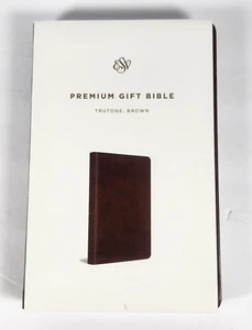 Premium Gift Bible Book English Standard Version Trutone Brown Softcover 9"X5.5" - Imagen 1 de 9