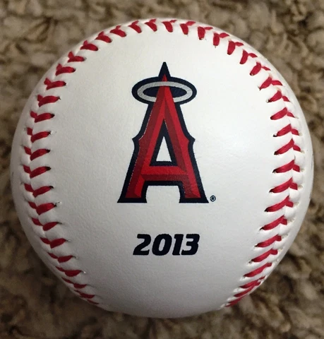 L.A. Angels Logo Rawlings Team Signed Facsimile Auto Baseball-Trout, Pujols, etc Cover