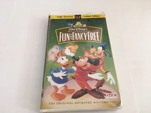 Fun and Fancy Free (VHS) 50th Anniversary Limited Edition Donald Duck Mickey - Picture 1 of 10