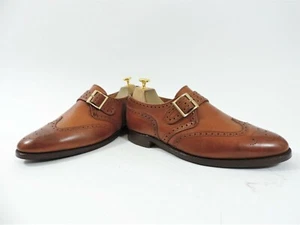 Church's Cheaney Zapatos Hombre Brogue Hebilla GB 8 F US 9 Eu 42 F Minor Uso Tan - Imagen 1 de 11
