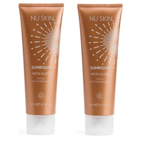 2 de gel autobronceador NUSKIN nu piel solar insta brillante tintado #83