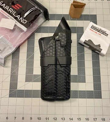 Safariland 7390 ALS Lev-1 RH BSK 7TS Duty Holster, S&W M&P 9L/40L (5") w/ LIGHT - Image 1 of 4