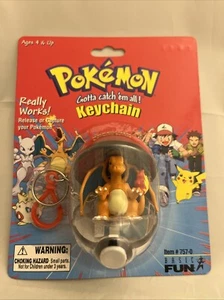 SEALED 1999 Pokemon Charizard Vintage Poke Ball Basic Fun Keychain RARE ITEM! $ - Picture 1 of 7