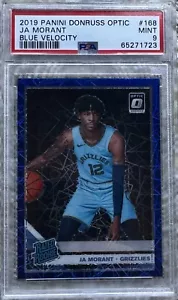 2019 Panini Donruss Optic Blue Velocity Rating Rookie Ja Morant RC PSA 9 - Bild 1 von 2