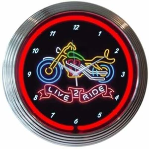 RELOJ DE NEÓN LIVE TO RIDE MOTO 8LIVE2 de Neonetics - Imagen 1 de 1