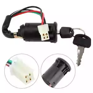 4 Wire Motorcycle Ignition Switch Key Set Motorcycle Entry Starter Electric Key - Picture 1 of 11