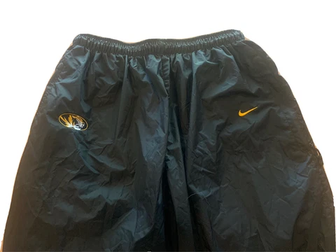 Nike Missouri Tigers Wind Breaker Pants Mizzou Mens Large Black Cover