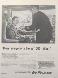 Anuncio impreso estándar Pullman 1942 vintage Era de la Segunda Guerra Mundial. - Imagen 1 de 1