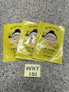 Lot Of 3: TONY MOLY I'm Lemon Gel Eye Patch BRIGHTENING 3-Pairs Total SEALED $24 - Picture 1 of 15
