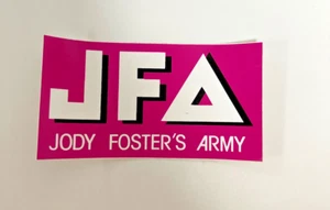 JFA Jody Foster's Army Band Skateboard Punk Pegatinas Originales Años 80 Color Rosa - Imagen 1 de 1