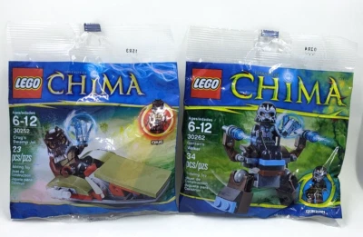 Lego Chima 30262 Gorzan's Walker & 30252 Crug's Swamp Jet Polybags Set of 2 New - Image 1 of 4