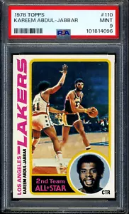 1978 Topps #110 Kareem Abdul-Jabbar PSA 9 MINT *Los Angeles Lakers* - Picture 1 of 2