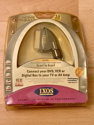 IXOS XHT801 Scart to Scart Silver Plated Oxygen Free Copper Scart Cable 1.5 M - Image 1 of 2