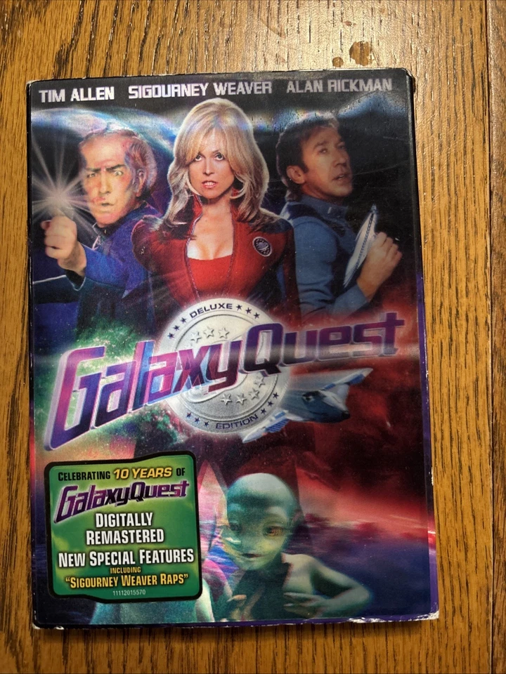 Galaxy Quest (DVD, 2009, Deluxe Edition) Lenticular Slipcase Hype Sticker Allen - Image 1 of 4