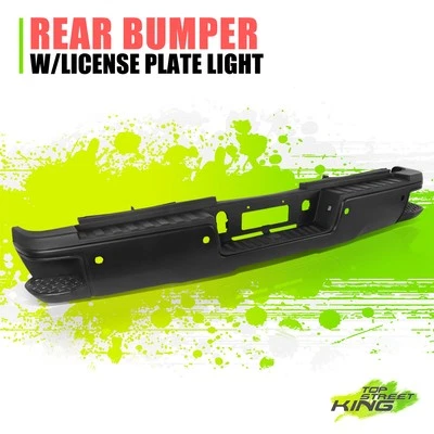 Black Rear Step Bumper For 15-19 Silverado Sierra 2500 Dual Wheel WO Sensor - Image 1 of 4