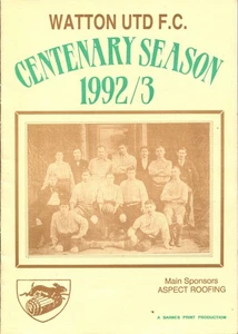 Watton United v Bourne Town 31/10/92 FA Vase 1st Round - Picture 1 of 1