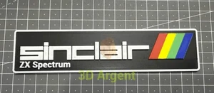 Sinclair ZX Spectrum Logo - 3D Printed Sign Stand - Picture 1 of 2