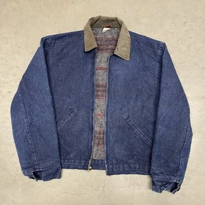 Vintage 70s BIG BEN Wrangler 5C11BLJ Denim Jean Lined Jacket Size 42 Made In USA - Picture 1 of 6