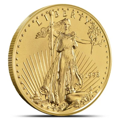 1998 1/4 oz American Gold Eagle Coin - Image 1 of 2