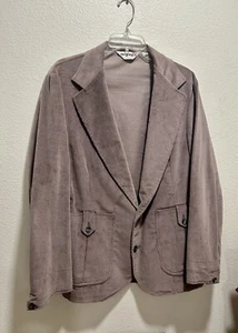 Vintage Mc Gregor 1960’s Corduroy 2 Button Blazer Light Brown Size Large Long - Picture 1 of 12