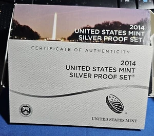 2014 Silver Mint Set W/Box & Authinticity - Picture 1 of 7