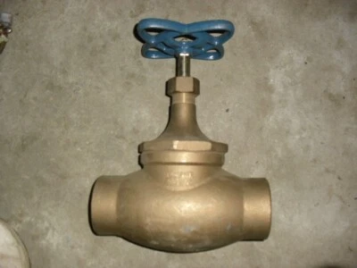 3" Nibco  S-211-Y Globe Valve Solder  125 SWP  200 WOG Brass / Bronze NEW - Image 1 of 3
