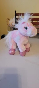 Ganz Webkinz Pink Pony HM117 Plush Horse 9" Stuffed Animal No Code - Picture 1 of 5