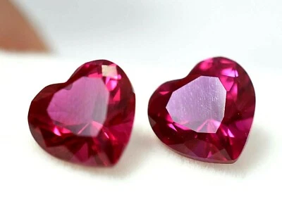 4.50 Ct Natural Red Ruby Pair For Jewelry GGL Certified (7 x 7 mm) Treated Gems - Image 1 of 4