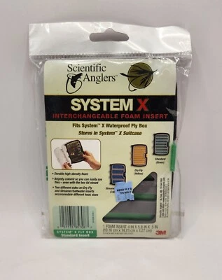 Scientific Anglers System X caixa de equipamento de pesca de substituição de mosca seca nova - Imagem 1 de 2