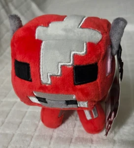 Minecraft Baby Mooshroom 6" Plush Red Cow Bull Mojang 2017 Stuffed Animal w/Tags - Picture 1 of 9