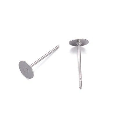 Almohadilla redonda de 5 mm 100 piezas postes planos de acero inoxidable 304 Foto 1 de 4