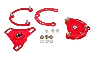 BMR CP001R Caster Camber Plates -Red -Fits 2015-2026 Ford Mustang (S550/S650) - Picture 1 of 6