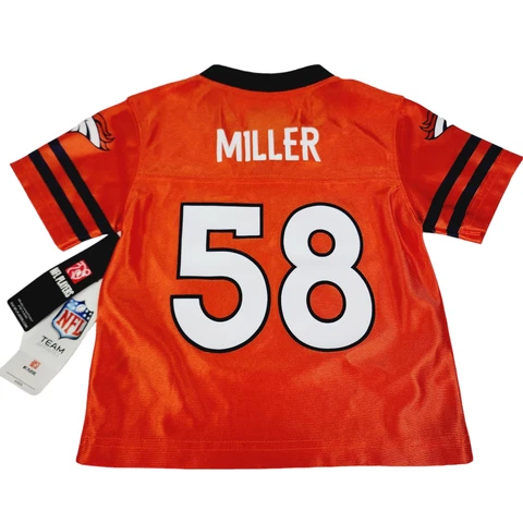 NEW Nike On Field Von Miller DENVER BRONCOS Kids NFL Team Replica JERSEY 2T Cover