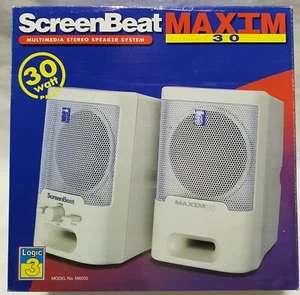 Haut-parleurs stéréo multimédia Retro Logic3 M6030 ScreenBeat MAXIM 30 PC 30 watts NEUF - Photo 1/7