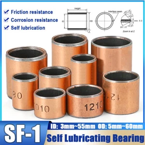SF-1 ID 3mm to 55mm Self Lubricating Composite Bearing Bushing Sleeve Brand New - Bild 1 von 258