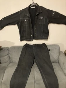 CHAQUETA Y PANTALÓN HISTORY ICEBERG ICE JEANS PARA HOMBRE VINTAGE TALLA 56 ITALIA - Imagen 1 de 10