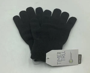 Guantes Time and Tru para mujer negros Tech Touch invierno informales talla única - Imagen 1 de 7