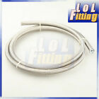 1M (3.3FT) Length AN-4 PTFE Hose -PF Series Hose Stainless Steel Outer Braided 