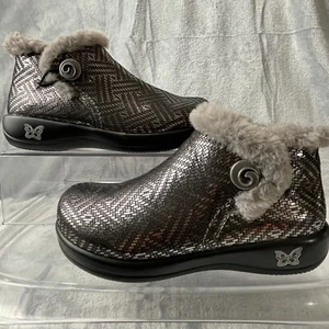 Alegria Shoes Size 37 US 7 PG Lite Meri Ankle Winter Boots Leather Comfort Lined - Picture 1 of 16