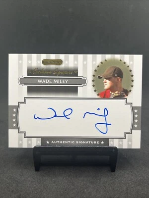 2008 Razor WADE MILEY Authentic Signatures Parallel Rookie RC Auto EXCLUSIVE  - Image 1 of 2