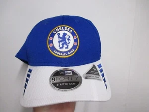 CHELSEA FC (NEW ERA 9FORTY) MENS SNAPBACK BASEBALL HAT (ADJUSTABLE) NWT BLUE/WHT - Picture 1 of 4