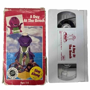 Barney A Day at the Beach VHS 1988 Barney Sing Along with Sandy Duncan RARE - Picture 1 of 8