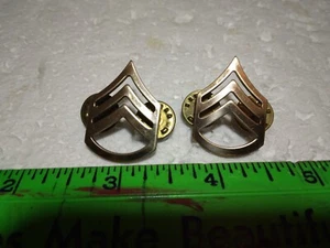U. S. Army Brass SSGT Staff Sergeant Rank pins- (21-1376) - Picture 1 of 1