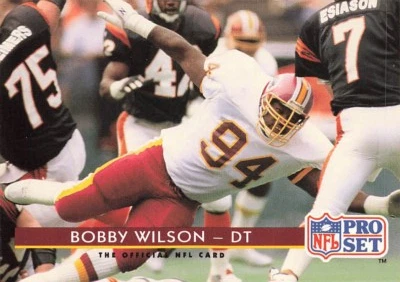 1992 Pro Set #89 Bobby Wilson Washington Redskins - Image 1 of 2