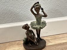 Antique Two Ballerinas Sculpture RARE